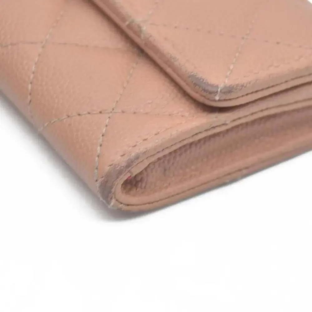 Chanel Quilted CC Flap Card Holder Interlocking CC Logo